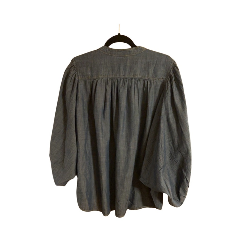 Anthropologie Blue Blouse - Picture 9 of 9
